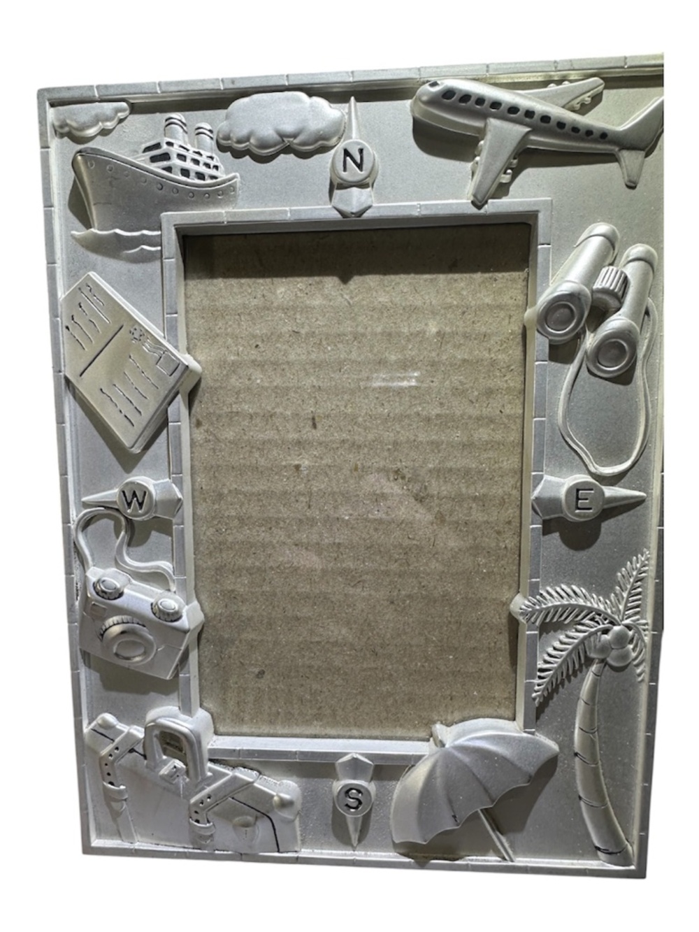 Polder Travel-Themed Photo Frame with Mini Photo Album 5 1/2 by 7 inches